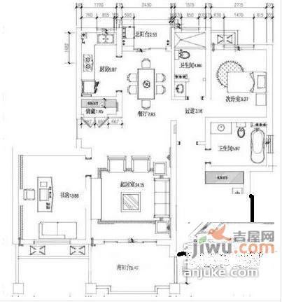 星辰园6室3厅5卫500㎡户型图