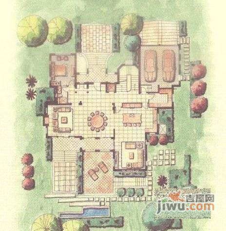 天马高尔夫花园4室3厅4卫440㎡户型图