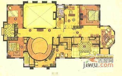 世茂佘山庄园5室3厅4卫1220㎡户型图