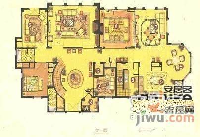 世茂佘山庄园6室2厅5卫1048㎡户型图