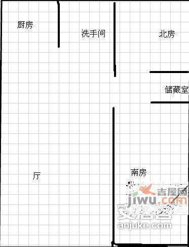 玉昆小区A区2室2厅1卫98㎡户型图