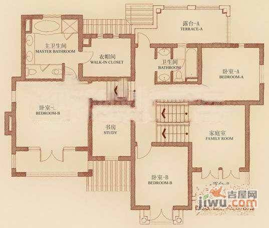 佘山高尔夫郡5室3厅5卫户型图