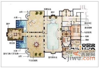 佘山高尔夫郡5室3厅5卫户型图