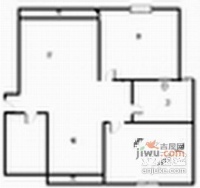 三辰苑2室1厅1卫71㎡户型图