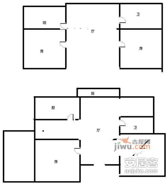 放生池花园5室2厅3卫293㎡户型图