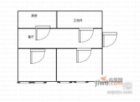 松石苑2室1厅1卫93㎡户型图