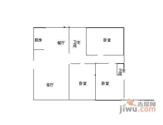 华亭新家银杏苑3室2厅2卫141㎡户型图