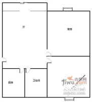 天乐小区2室2厅1卫98㎡户型图