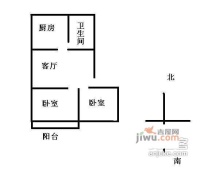 天虹四村2室1厅1卫86㎡户型图