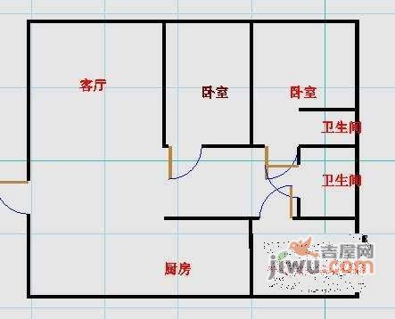 白洋苑3室2厅2卫140㎡户型图