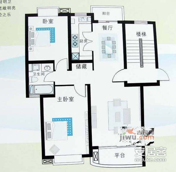 意境雅苑4室3厅4卫239㎡户型图