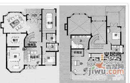 绿洲比华利花园6室3厅5卫700㎡户型图