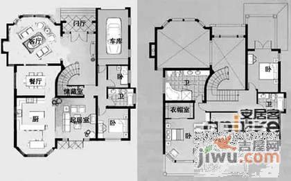 同润家园5室2厅3卫245㎡户型图