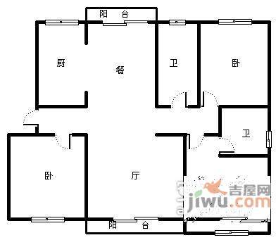 浅水湾花园4室2厅3卫411㎡户型图