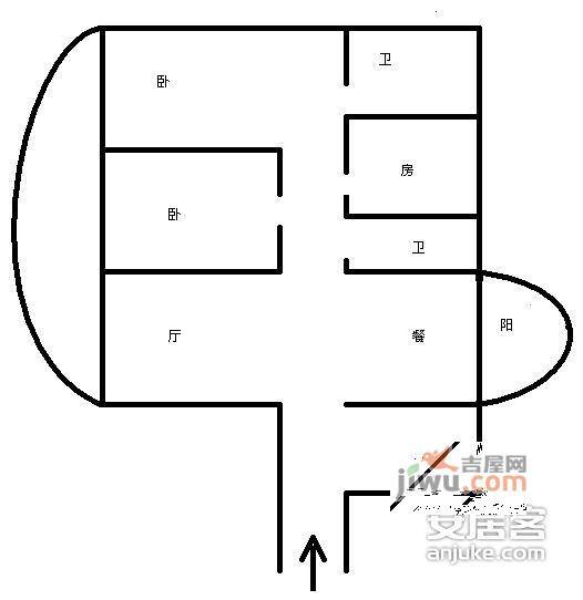 明中龙祥家园5室3厅3卫197㎡户型图