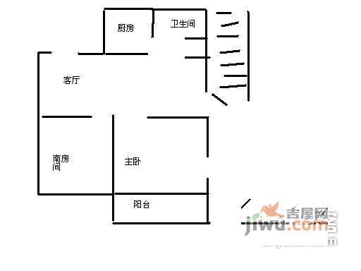 协合海琴花园2室2厅2卫108㎡户型图