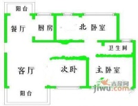 方舟园三村3室1厅1卫99㎡户型图