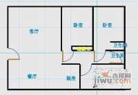 江城苑3室2厅2卫126㎡户型图