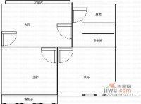 华中公寓2室1厅1卫87㎡户型图