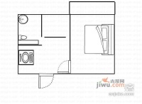 凤凰小区1室1厅1卫51㎡户型图