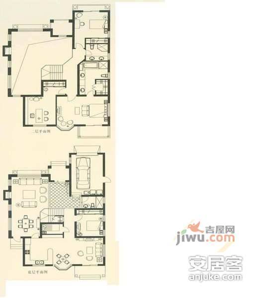 江诚苑4室2厅3卫180㎡户型图