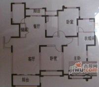 月亮河碧园3室2厅2卫户型图