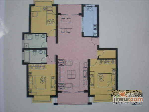 月亮河碧园3室2厅2卫户型图