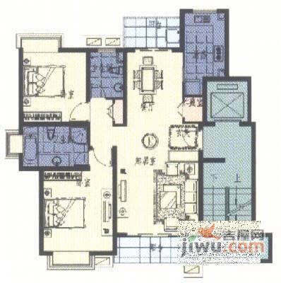 华亭雅居4室2厅4卫315㎡户型图