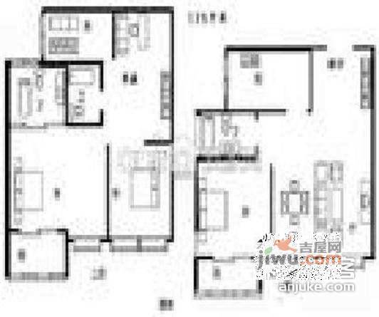 华亭雅居4室2厅3卫228㎡户型图