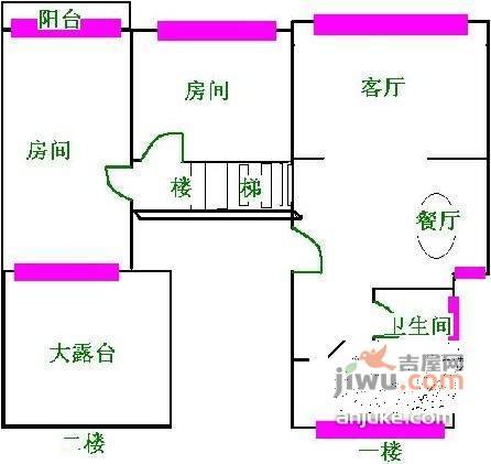 名仕豪庭5室2厅3卫254㎡户型图