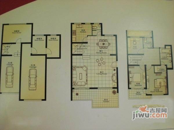 复地香堤苑4室2厅3卫214㎡户型图