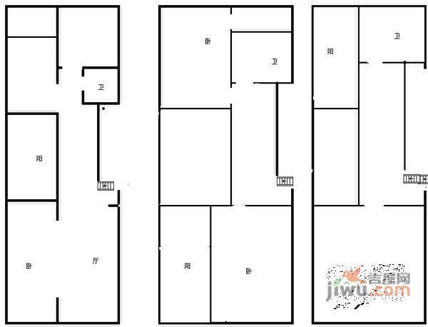 复地香堤苑5室2厅3卫206㎡户型图