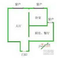 华亭公寓2室2厅1卫106㎡户型图