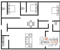 珠江新城4室2厅3卫261㎡户型图