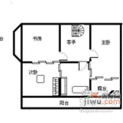 亭福小区2室2厅1卫90㎡户型图