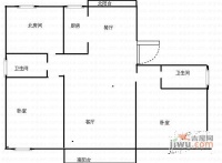 裕盛豪园3室2厅2卫113㎡户型图