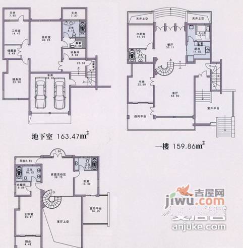 江南文化园4室2厅3卫256㎡户型图