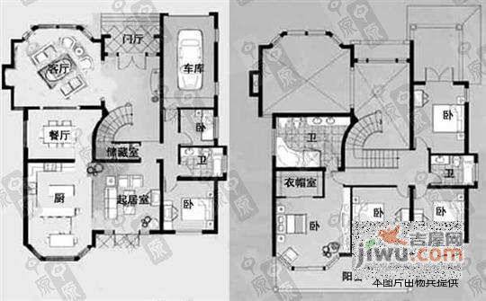 环岛翡翠湾4室2厅3卫328㎡户型图