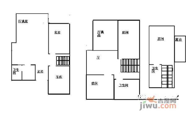 环岛翡翠湾5室2厅3卫360㎡户型图