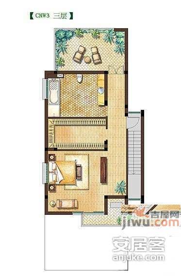 东方庭院4室3厅3卫195㎡户型图