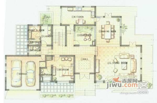 恒联名人世家4室3厅4卫575㎡户型图