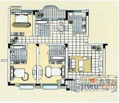 康虹佳园5室3厅4卫385㎡户型图