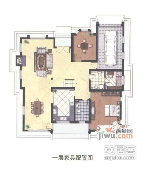 新虹桥亚洲花园3室2厅3卫200㎡户型图