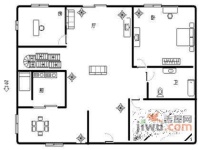 西郊枫林苑4室2厅3卫220㎡户型图