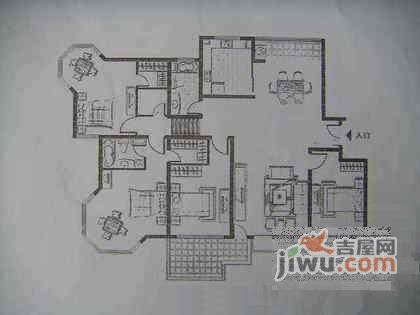 西郊枫林苑4室3厅4卫户型图