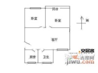 广虹公寓2室1厅1卫83㎡户型图