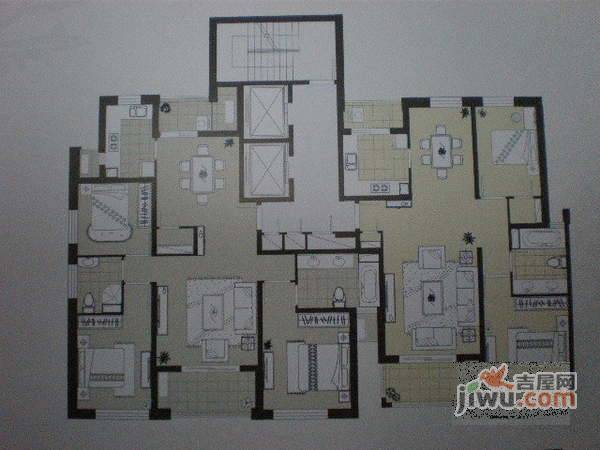 西郊九溪十八岛6室3厅5卫699㎡户型图