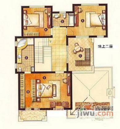 长堤花园别墅5室3厅5卫1055㎡户型图