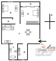 万千大厦2室2厅1卫131㎡户型图