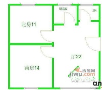 城公大厦2室2厅1卫112㎡户型图